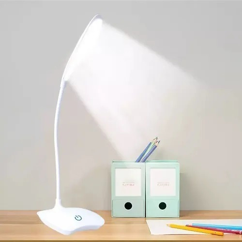 Imagem 7 de 9 de Luminária Led Recarregável Para Mesa Flexível 360 Garra Clip