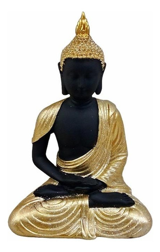 Estatua De Buda Para Decoración Zen Estatua De Buda Color Negro