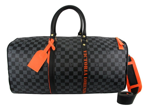 Mala De Mão 10kg Viagem Avião Cabine Bolsa Bordo Resistente Preto Xadrez