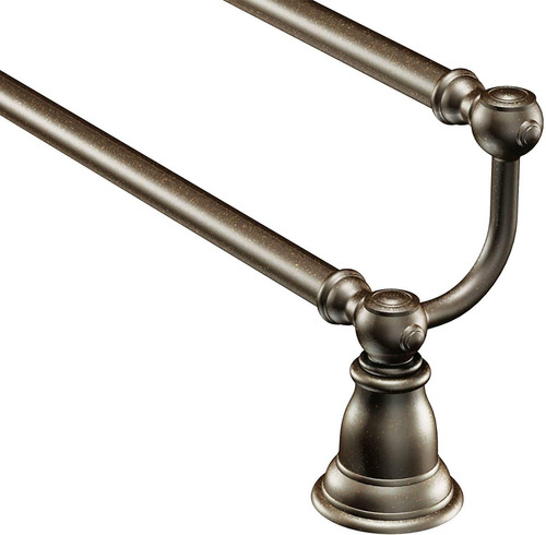 Toallero Doble Para Baño 57cm Bronce Moen De Pared Nuevo