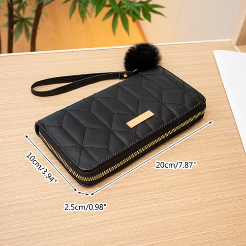 (w) Tarjetero Largo Tipo Cartera De Piel For Tarjetas De Cr