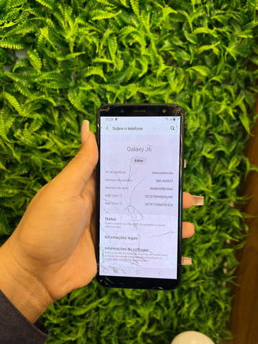 Samsung Galaxy J6 32 Gb +brinde Preto (Usado)