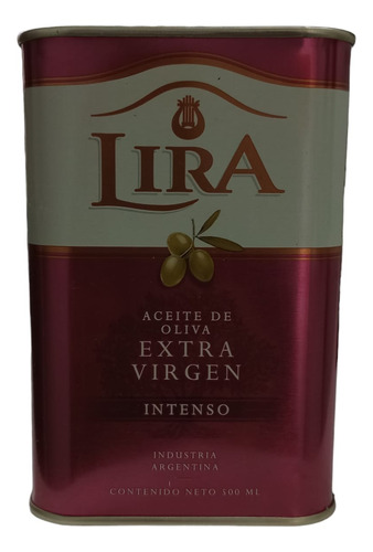 Aceite De Oliva Extra Virgen Fuerte Lira Lata 500 Ml X 3 Un