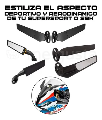 Espejos Alerón Móviles Moto Carenada, Max Protaper.
