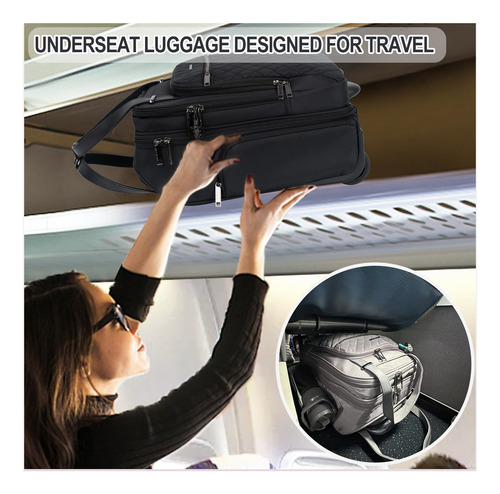 Bolsa De Mano Con Ruedas Empsign Para Debajo Del Asiento, 16