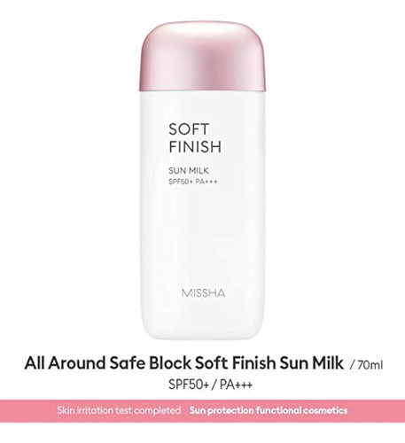 Missha All Around Bloque Seguro Acabado Suave Leche Solar Ex