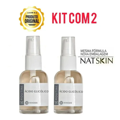 comprar Kit 2 Ácido Glicólico 30ml Routine Dermo Hinode Original