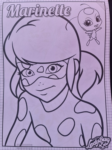 Super Croquera Lady Bug Para Pintar ,jugar Y Recortar