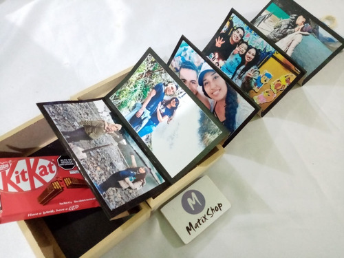 Imagen 3 de 6 de Baúl Personalizado Con Acordeón De Fotos - Regalos Parejas