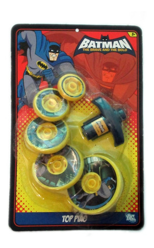 Brinquedo Infantil Dc Batman Brave And Bold Top Pião