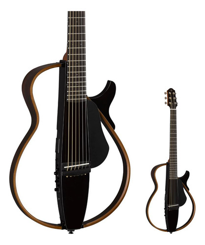 Violão Elétrico Nylon Yamaha Slg200s Translucent Black