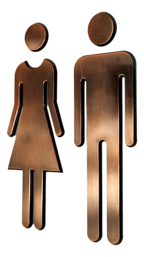 2x Hombre Y Mujer Set Wc Aseo Baño Aseo Señales De Puerta