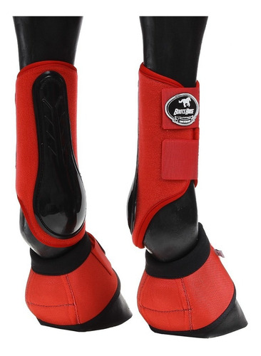 Kit Caneleira E Cloche Boots Horse Vemelha 25850