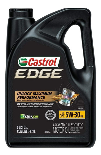 Aceite Para Motor Castrol Sintético Edge 5w-30 X 4.73l