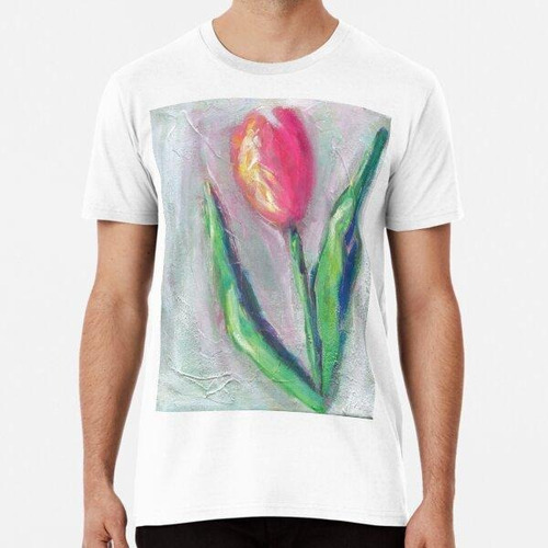 Remera Tulipán De Textura Brillante Algodon Premium 