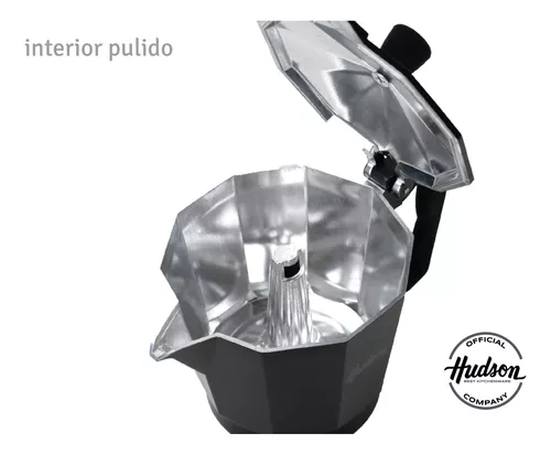 Cafetera Inducción Hudson Negro Tipo Italiana 9 Tazas Bz3