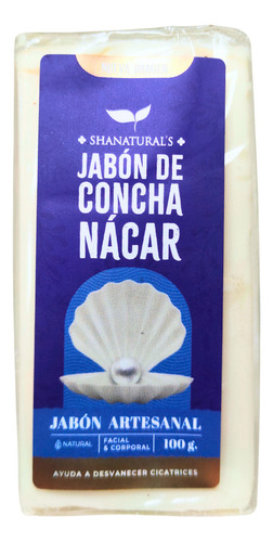 Jabón Concha Nacar Natural Artesanal Vegano 100gr