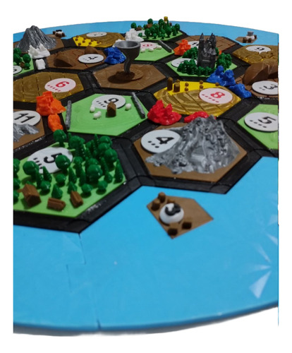 Catan 3d Premium - Juego De Mesa Para 4 Jugadores