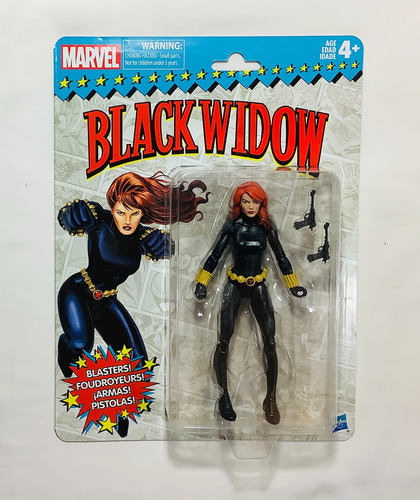 Black Widow Retro Card Marvel Legends Wave 1