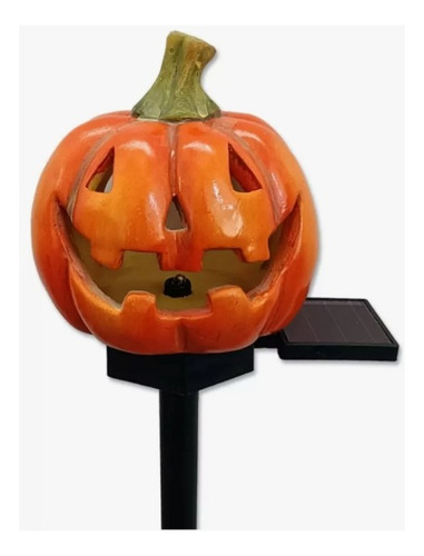 Lámpara Recargable Solar Diseño Halloween Con Estaca Jardin Calabaza