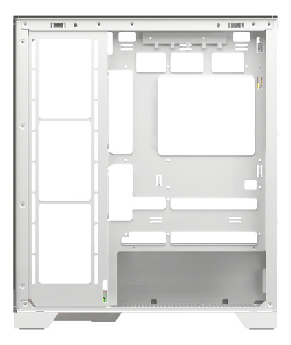 Gabinete Xyz Trifecta 2 Fans Argb Controller 3d Glass Usb C White