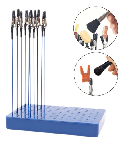 10 Piezas De Clips De Pintura Soporte De Azul 20 Clips