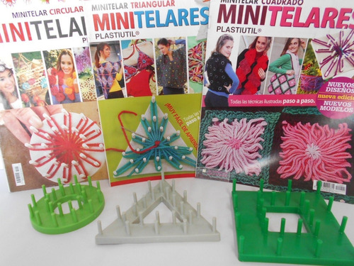 Set Combo Revistas Y Telares Miniflores Los 3 