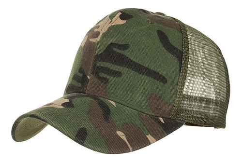 Verano Camuflaje Gorra De Malla Sombreros Para Mujeres Hombr