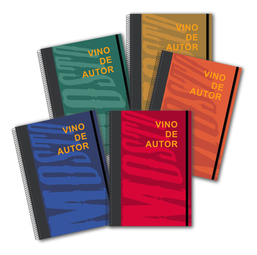 Cuaderno A4 Tapa Dura Personalizado: Pack 5 Unid. C/pack