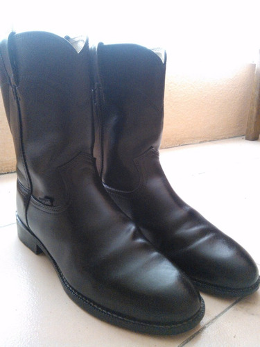 Botas Justin Boots 8.5 Piel Color Negro