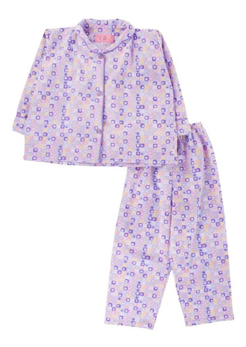 Pijama Franela Niña Mod 500 Algodon Sanforizado 1 Juego Tda