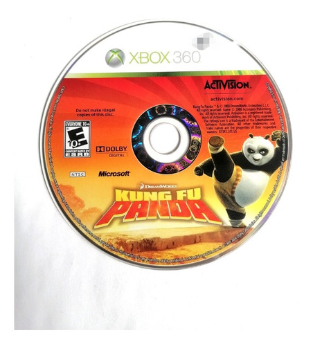 Kung Fu Panda Xbox 360 Solo Disco (Reacondicionado)