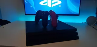 Sony Playstation 4 Pro 1tb 4k Hdr 2 Controles Negro Y Rojo