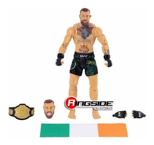 Ufc Conor Mcgregor Boneco + Cinturao 2 Cabeças Bandeira Mma