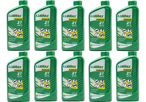  Óleo 2t Sae 30 Lubrax 500 Ml /2 Tempos Kit (10 Unid)