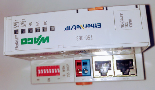 Wago750-363 Modulo Acoplador De Bus De Campo Ethernet/ip, (Usado)