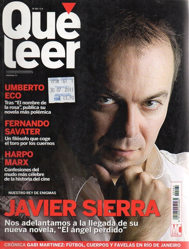 Revista Que Leer 161 Umberto Eco Harpo Marx Javier Sierra