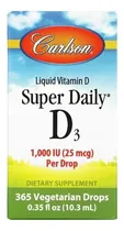 Comprar Carlson Labs Super Daily Vitamina D3 1000 Ui 10.3 Ml Sabor N\u002Fa