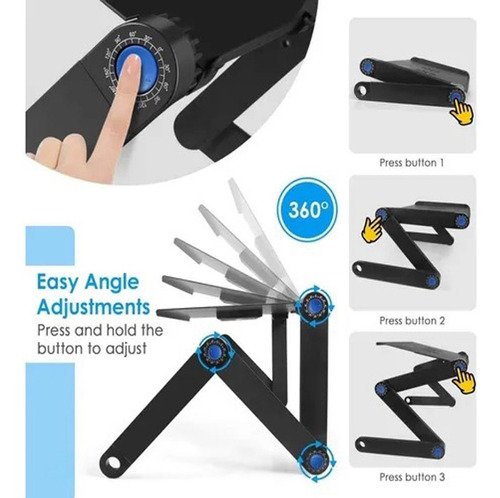 Soporte De Ordenador De Refrigeración Plegable De 17 Pulgada