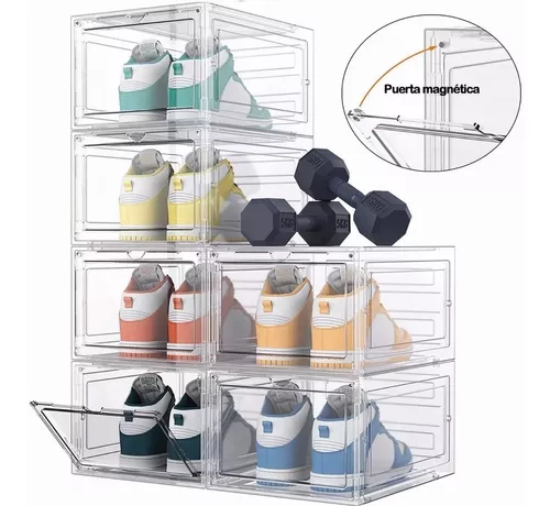 6 Piezas Cajas para Zapatos Transparentes Cajas de Almacenaje para