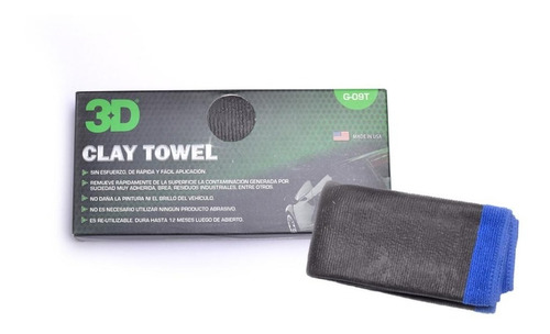 Toalla Descontaminante Clay Towel - 3d Detailing