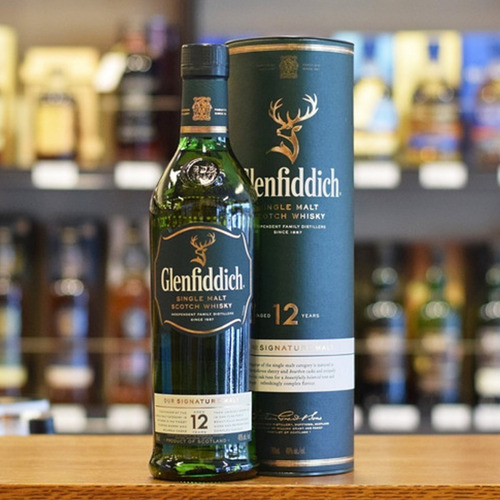 Imagen 2 de 4 de Whisky Glenfiddich 12 Años Single Malt 750ml Botella Estuche
