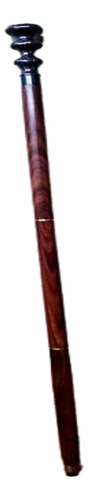 Bastón Estilo Victoriano, Madera, Tres Piezas, Con Reloj. Jp