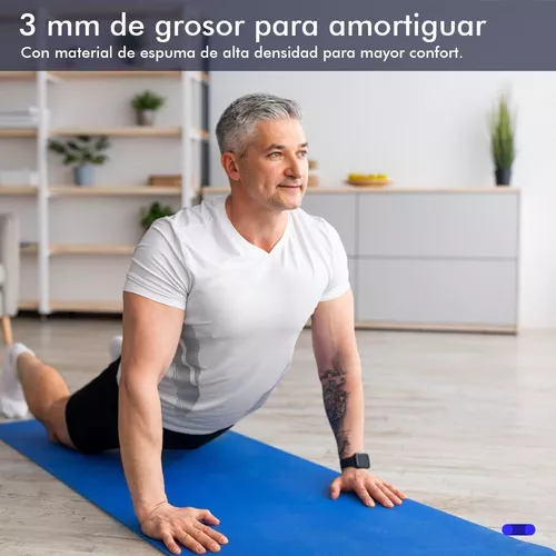 Tapete Yoga Pilates Fitness Ejercicio Portátil 3mm Grosor VERDE, FUNBU