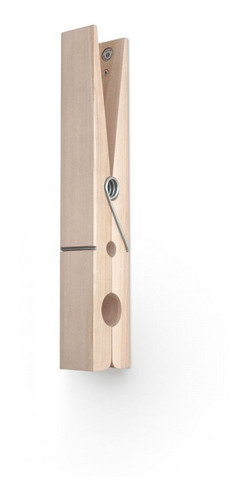 Imagen 10 de 10 de Perchero De Pared Broche Madera