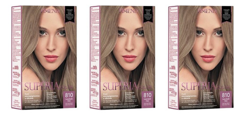 Coloraçao Amend Superia 810 Louro Avela Claro - Kit C/3un