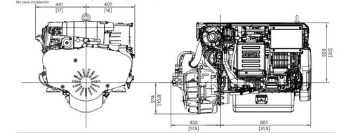 Motor Diesel Volvo Penta D4 300hp + Reversor P/ Barco Lancha