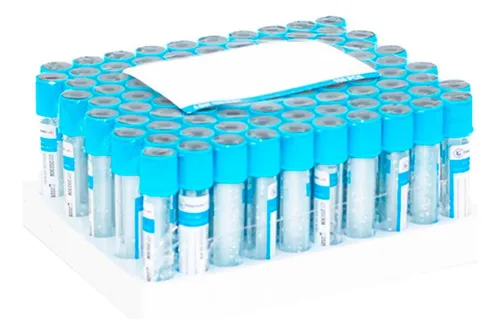 Tubo Tapa Celeste 4,5ml ( Citrato De Sodio 3,2% ) 100 Tubos