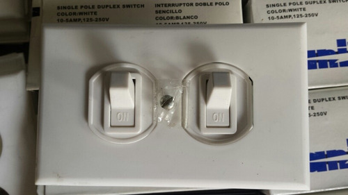 Interruptor Doble Para Empotrar 10a-125v