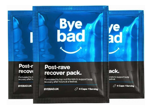 Bye Bad Pack Post Rave Cura Ressaca (1 Pack)